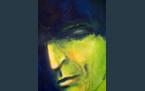 Bedman (Gaze 27), 2013, acrylic paint on canvas, 55 x 74 cm