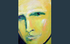 Before the Smile (Gaze 25), 2013, acrylic paint on canvas, 60 x 70 cm