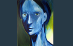Blue Woman, 2014, acrylic paint on canvas, 80 x 100 cm