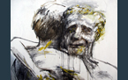 Dancing Sailors, 1983, mixed media on paper fixed on press board, 118 x 88 cm Dancing Sailors, 1983, mixed media on paper fixed on press board, 118 x 88 cm