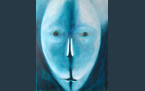 Gazing Mask 1, 2014, acrylic paint on canvas, 80 x 100 cm
