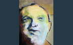 Portrait G.S.Husz (2), 2013, acrylic paint on canvas, 42 x 57 cm