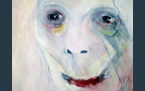 Old Woman, 1990, acrylic paint on canvas, 64 x 64 cm