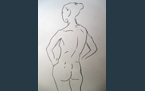 Standing Nude, 2013, pencil on paper, A3